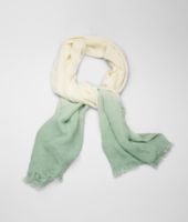 Bottega Veneta® Ivory Dark Green Silk Scarf Bottega Veneta® Ivory Dark Green Silk Scarf