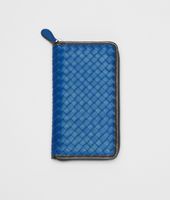 Bottega Veneta® Électrique Intrecciato Nappa Glass Zip Around Wallet Bottega Veneta® Électrique Intrecciato Nappa Glass Zip Around Wallet