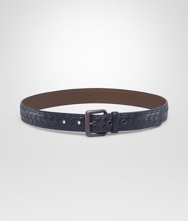 BOTTEGA VENETA PRUSSE INTRECCIATO MADRAS HERITAGE BELT Belt U fp