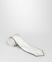 Bottega Veneta® WHITE BLACK SILK TIE Bottega Veneta® WHITE BLACK SILK TIE