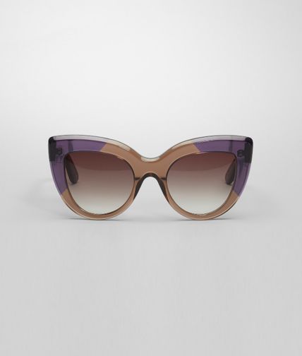 BOTTEGA VENETA - Brille BV 263 aus Acetat Brown Violet