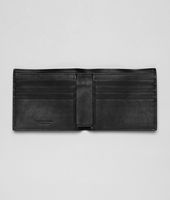 Bottega Veneta® NERO PERFORATED LIGHT CALF ROUND WALLET Bottega Veneta® NERO PERFORATED LIGHT CALF ROUND WALLET