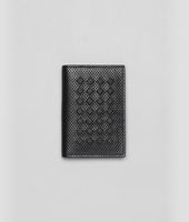 Bottega Veneta® QUADRATISCHES KARTENETUI AUS PERFORIERTEM, LEICHTEM KALSBSLEDER NERO Bottega Veneta® QUADRATISCHES KARTENETUI AUS PERFORIERTEM, LEICHTEM KALSBSLEDER NERO
