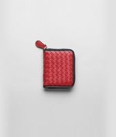 Bottega Veneta® Fraise Intrecciato Nappa Glass Coin Purse Bottega Veneta® Fraise Intrecciato Nappa Glass Coin Purse