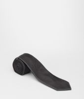 Bottega Veneta® BLACK DARK GREY SILK TIE Bottega Veneta® BLACK DARK GREY SILK TIE