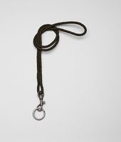 Bottega Veneta® Ebano Intrecciato Nappa Key Ring Bottega Veneta® Ebano Intrecciato Nappa Key Ring