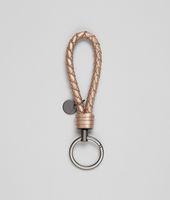 Bottega Veneta® RAME MET INTRECCIATO NAPPA METALLIZZATO Key Ring Bottega Veneta® RAME MET INTRECCIATO NAPPA METALLIZZATO Key Ring
