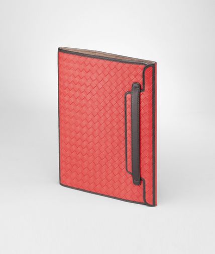 BOTTEGA VENETA - Fraise Intrecciato Nappa Glass Ipad Case