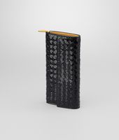 Bottega Veneta® CONTINENTAL PORTEMONNAIE AUS AYERSLEDER INTRECCIATO NERO ORO Bottega Veneta® CONTINENTAL PORTEMONNAIE AUS AYERSLEDER INTRECCIATO NERO ORO