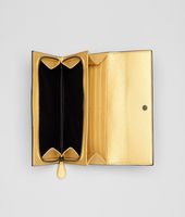 Bottega Veneta® NERO ORO INTRECCIATO AYERS CONTINENTAL WALLET Bottega Veneta® NERO ORO INTRECCIATO AYERS CONTINENTAL WALLET