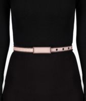 Bottega Veneta® BLUSH INTRECCIATO BORDER CALF Belt Bottega Veneta® BLUSH INTRECCIATO BORDER CALF Belt