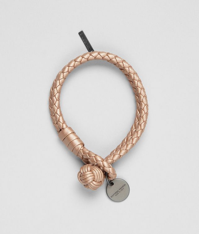 BOTTEGA VENETA RAME MET INTRECCIATO NAPPA METALLIZZATO Bracelet Keyring or Bracelets D fp