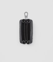 Bottega Veneta® NERO PERFORATED LIGHT CALF MIRROR COIN PURSE Bottega Veneta® NERO PERFORATED LIGHT CALF MIRROR COIN PURSE