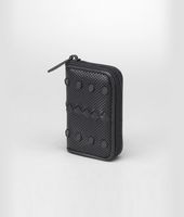 Bottega Veneta® NERO PERFORATED LIGHT CALF MIRROR COIN PURSE Bottega Veneta® NERO PERFORATED LIGHT CALF MIRROR COIN PURSE