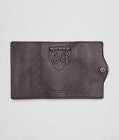 Bottega Veneta® Ebano Intrecciato Nappa Key Case Bottega Veneta® Ebano Intrecciato Nappa Key Case