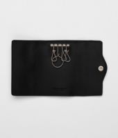 Bottega Veneta® Nero Intrecciato Nappa Key Case Bottega Veneta® Nero Intrecciato Nappa Key Case