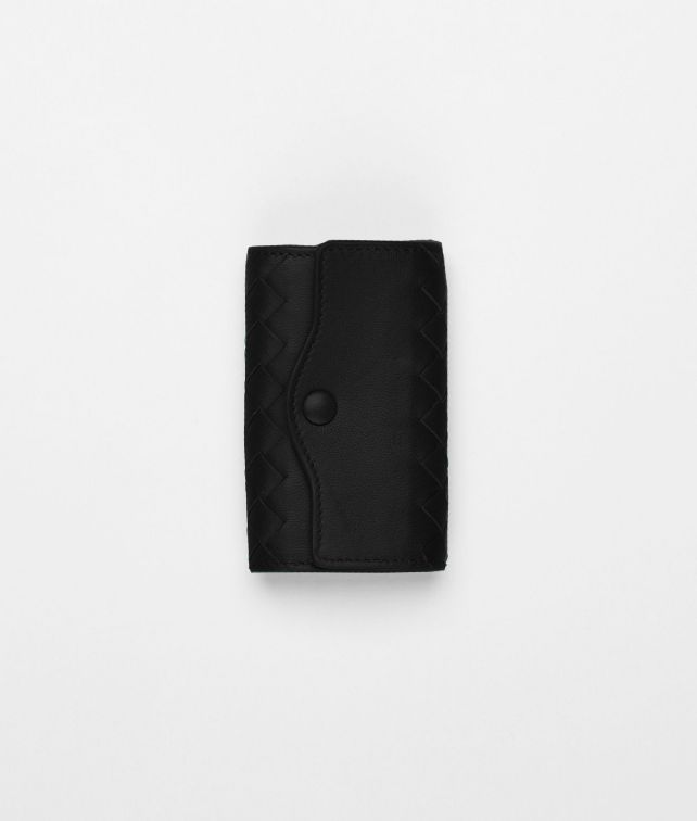 BOTTEGA VENETA Nero Intrecciato Nappa Key Case Keyring or Bracelets E fp