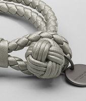 Bottega Veneta® PLATINUM INTRECCIATO NAPPA METALLIZZATO Bracelet Bottega Veneta® PLATINUM INTRECCIATO NAPPA METALLIZZATO Bracelet