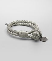 Bottega Veneta® PLATINUM INTRECCIATO NAPPA METALLIZZATO Bracelet Bottega Veneta® PLATINUM INTRECCIATO NAPPA METALLIZZATO Bracelet
