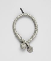 Bottega Veneta® PLATINUM INTRECCIATO NAPPA METALLIZZATO Bracelet Bottega Veneta® PLATINUM INTRECCIATO NAPPA METALLIZZATO Bracelet