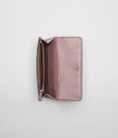 Bottega Veneta® NEW MAUVE HARDWICKII BORDER CONTINENTAL WALLET Bottega Veneta® NEW MAUVE HARDWICKII BORDER CONTINENTAL WALLET