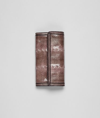 BOTTEGA VENETA - NEW MAUVE HARDWICKII BORDER CONTINENTAL WALLET