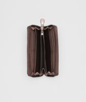 Bottega Veneta® PORTAFOGLIO BORDER NEW MAUVE IN HARDWICKII CON ZIP Bottega Veneta® PORTAFOGLIO BORDER NEW MAUVE IN HARDWICKII CON ZIP