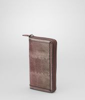 Bottega Veneta® PORTAFOGLIO BORDER NEW MAUVE IN HARDWICKII CON ZIP Bottega Veneta® PORTAFOGLIO BORDER NEW MAUVE IN HARDWICKII CON ZIP