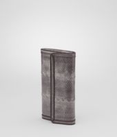Bottega Veneta® MEDIUM GREY HARDWICKII BORDER Continental Wallet Bottega Veneta® MEDIUM GREY HARDWICKII BORDER Continental Wallet