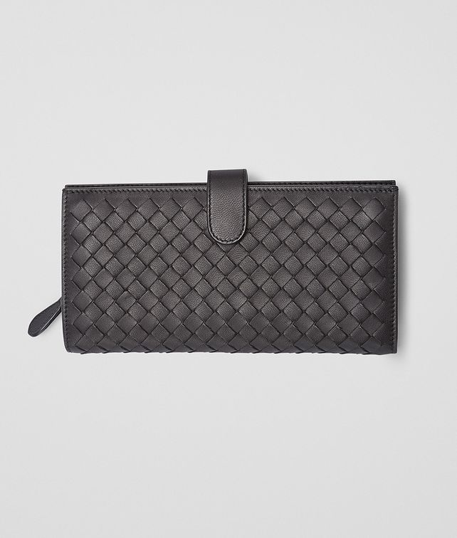 BOTTEGA VENETA CONTINENTAL WALLET IN NERO INTRECCIATO NAPPA Continental Wallet D fp