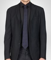 Bottega Veneta® SEIDENKRAWATTE MIDNIGHT BLUE UND BLACK Bottega Veneta® SEIDENKRAWATTE MIDNIGHT BLUE UND BLACK