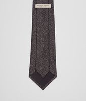 Bottega Veneta® Black Medium Grey Silk Tie Bottega Veneta® Black Medium Grey Silk Tie