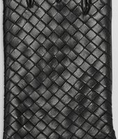 Bottega Veneta® Nero Intrecciato Soft Nappa Gloves Bottega Veneta® Nero Intrecciato Soft Nappa Gloves