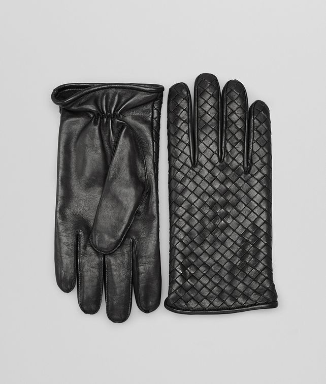 BOTTEGA VENETA GLOVES IN NERO NAPPA Scarf or Hat or Glove U fp