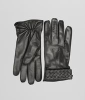 Bottega Veneta® Nero Intrecciato Soft Nappa Gloves Bottega Veneta® Nero Intrecciato Soft Nappa Gloves