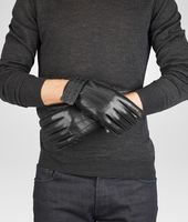 Bottega Veneta® Nero Intrecciato Soft Nappa Gloves Bottega Veneta® Nero Intrecciato Soft Nappa Gloves