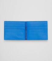 Bottega Veneta® Nero Signal Blue Intrecciato Washed Vintage Wallet Bottega Veneta® Nero Signal Blue Intrecciato Washed Vintage Wallet