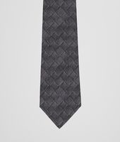 Bottega Veneta® Anthracite Black Silk Tie Bottega Veneta® Anthracite Black Silk Tie