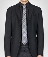 Bottega Veneta® Graphite Blue Wool Silk Tie Bottega Veneta® Graphite Blue Wool Silk Tie