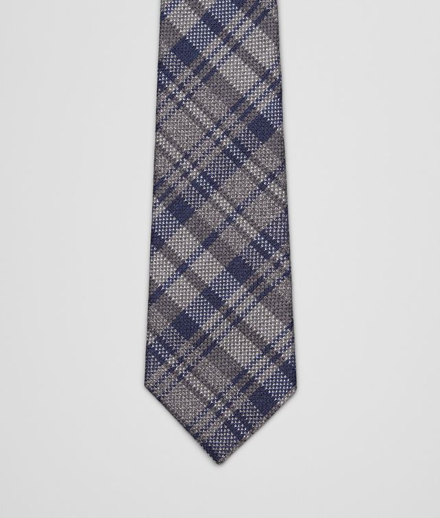 BOTTEGA VENETA Graphite Blue Wool Silk Tie Tie or bow tie U fp