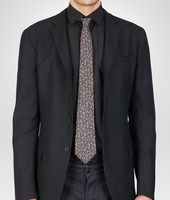 Bottega Veneta® Aubergine Black Silk Tie Bottega Veneta® Aubergine Black Silk Tie