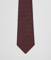 Bottega Veneta® Bordeaux Black Silk Tie Bottega Veneta® Bordeaux Black Silk Tie
