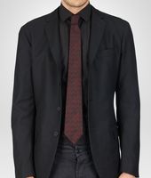 Bottega Veneta® Bordeaux Black Silk Tie Bottega Veneta® Bordeaux Black Silk Tie