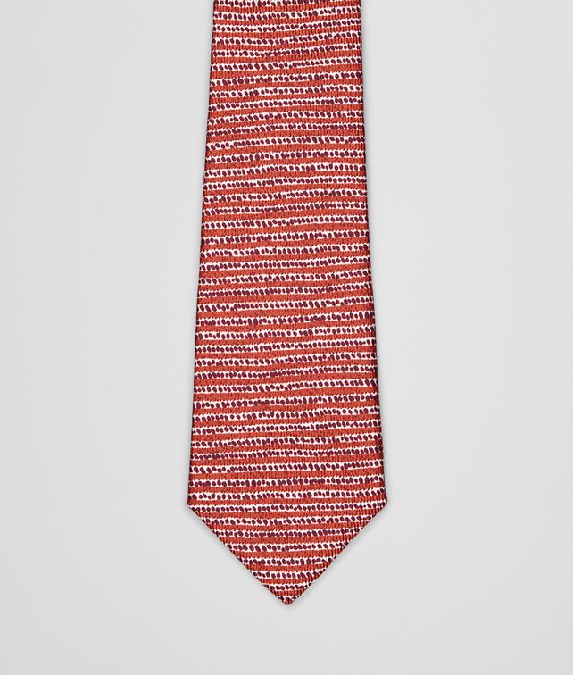 BOTTEGA VENETA Sienna Bordeaux Silk Tie Tie or bow tie U fp