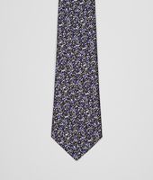 Bottega Veneta® Sapphire Black Silk Tie Bottega Veneta® Sapphire Black Silk Tie