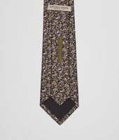 Bottega Veneta® Olive Black Silk Tie Bottega Veneta® Olive Black Silk Tie