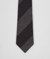 Bottega Veneta® Aubergine Medium Grey Wool Silk Tie Bottega Veneta® Aubergine Medium Grey Wool Silk Tie