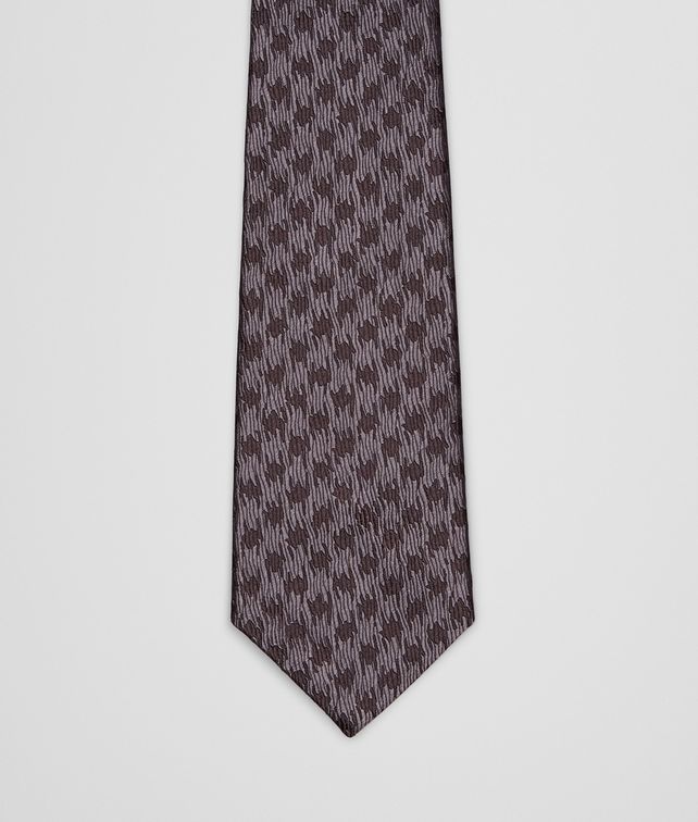 BOTTEGA VENETA Graphite Black Silk Tie Tie or bow tie U fp