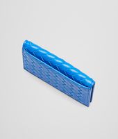 Bottega Veneta® Signal Blue Intrecciato Vn Card Case Bottega Veneta® Signal Blue Intrecciato Vn Card Case