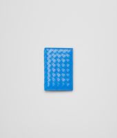 Bottega Veneta® Signal Blue Intrecciato Vn Card Case Bottega Veneta® Signal Blue Intrecciato Vn Card Case